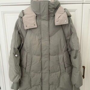 women  grey  coat